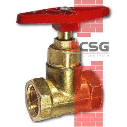 Клапан запорный латунь 15б1п Ду 25 Ру16 ВР прямой ТУ 500059277.015-2000 Цветлит ZW20010, DN 25, 1 дюйм