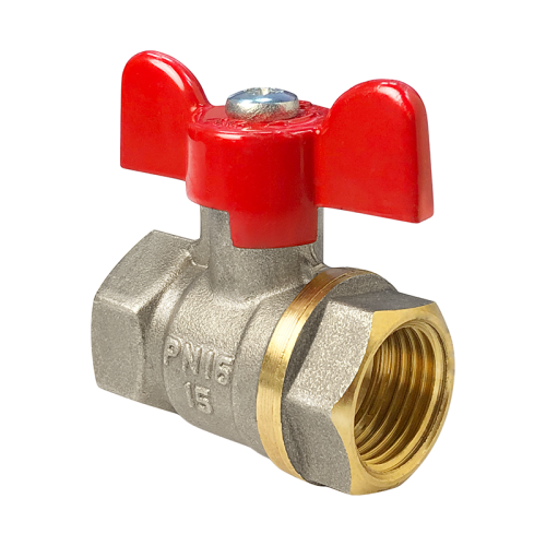 Кран шаровой латунь Практик 131 Ду20 Ру16 ВР/НР бабочка ГАЛЛОП 103255 арт.1213364 CDEK