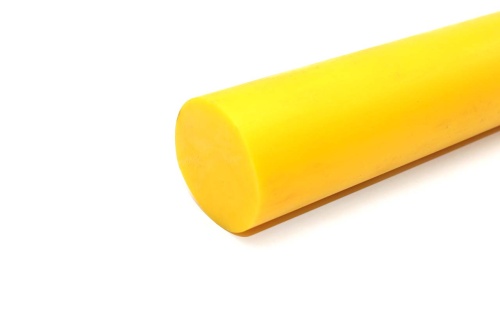 Полиуретан стержень Ф 50 мм ШОР А95 Китай (500 мм, 1.4 кг, жёлтый)