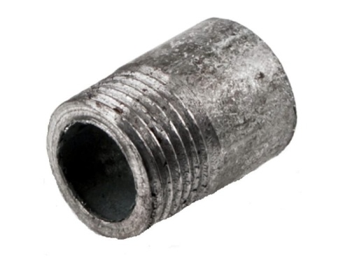 Резьба стальная оцинк Ду50 L=45мм из труб по ГОСТ 3262-75 арт.1211762