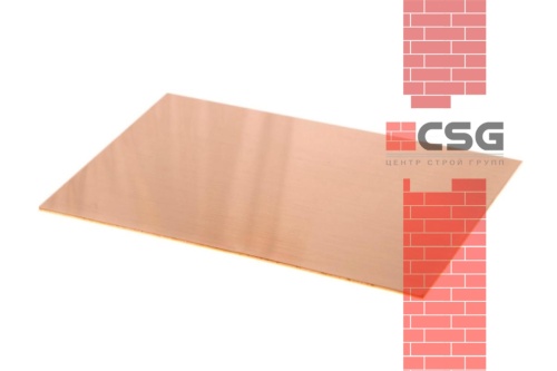 Лист медный 2х600х1500 мяг, марка М3