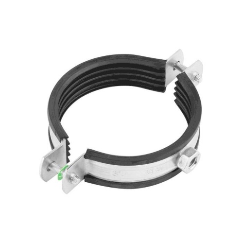 Хомут трубный сталь оц с резин прокладк 2 1/2" (Дн 74-80) ±2мм М10 в/к винт-шуруп, дюбель BILTI арт.1223324