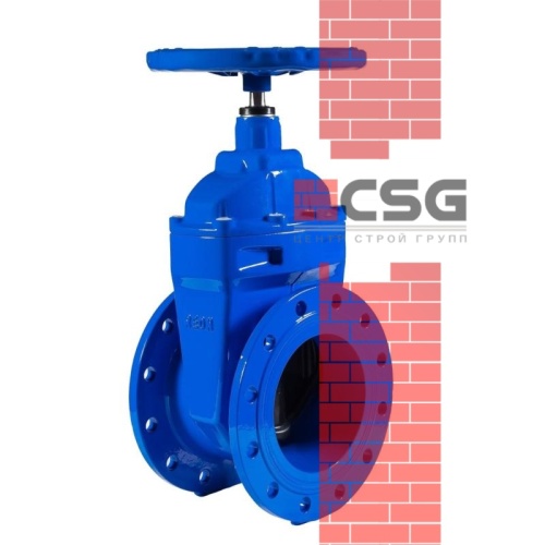 Задвижка чугунная тип МЗВГ 30ч39р Ду150 Ру16  150C открытая гайка Китай, DN 150
